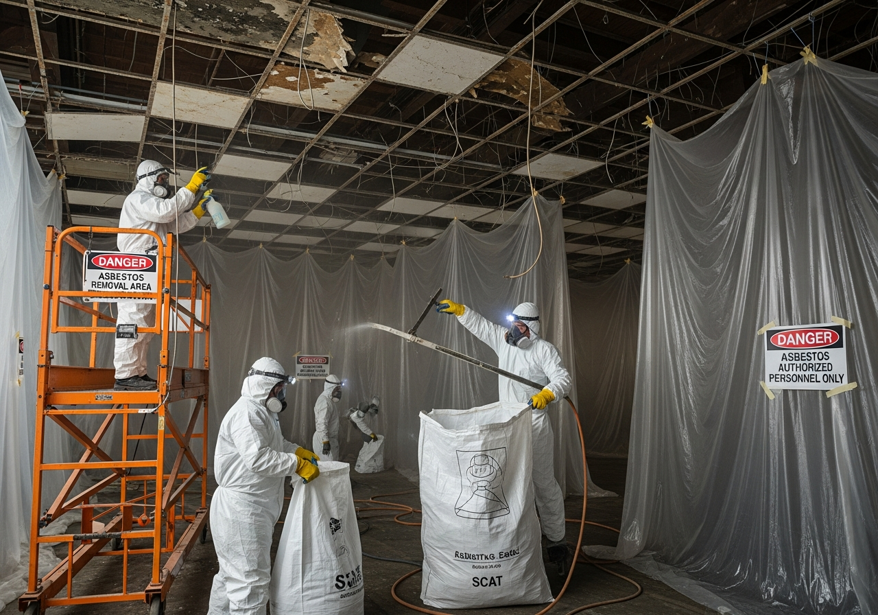 Warehouse asbestos removal