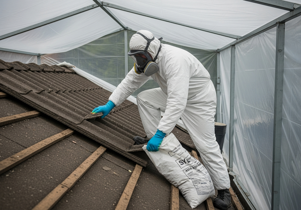 Professional asbestos removal