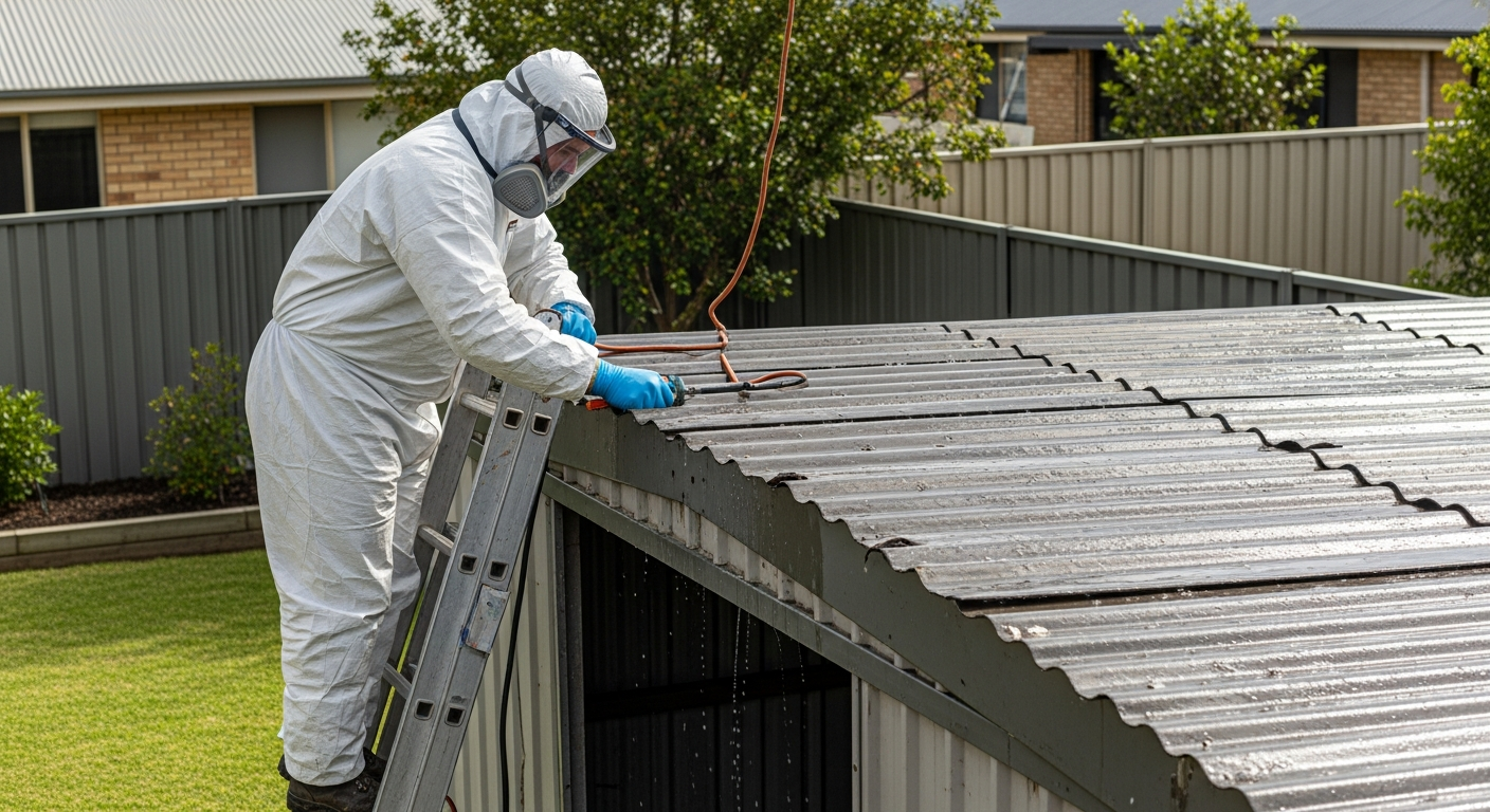 Asbestos in shed roof removal