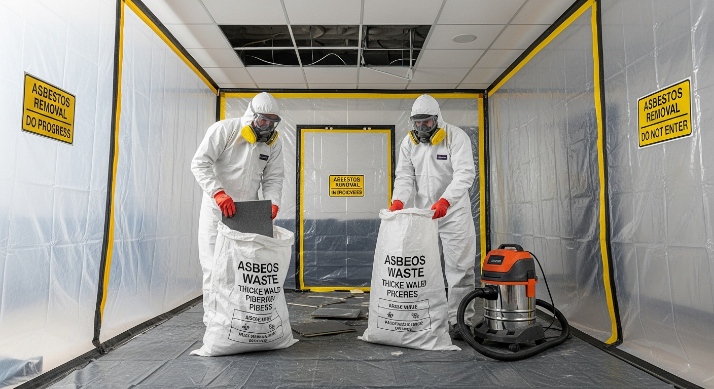 Removing ceiling acoustic tiles