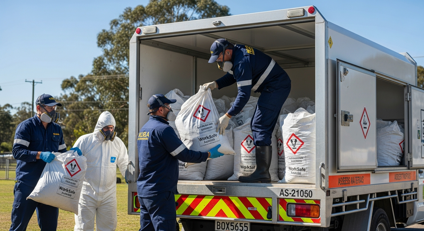 Asbestos waste transport