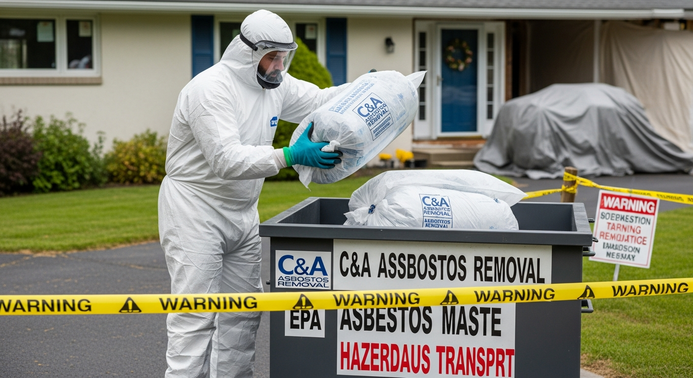 Asbestos disposal pickup