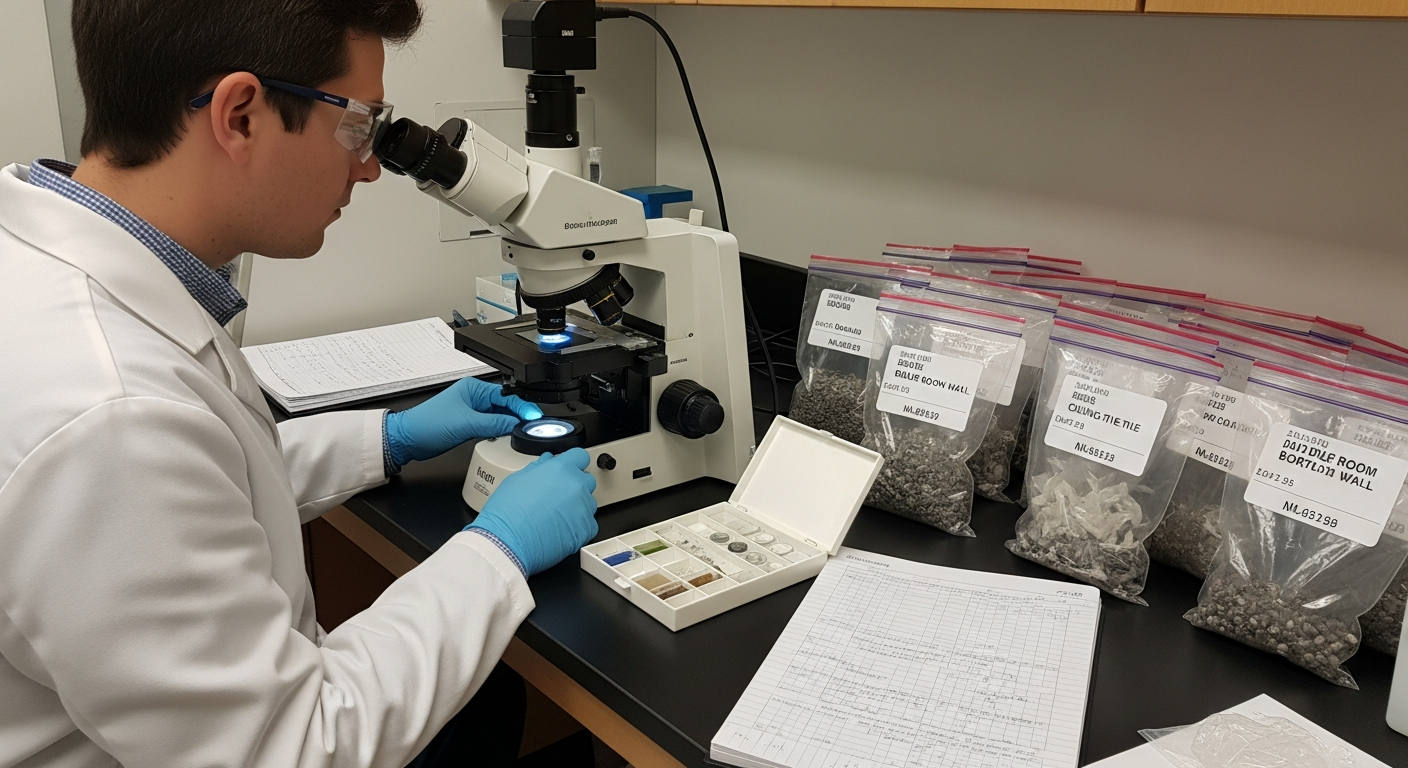 Laboratory asbestos testing