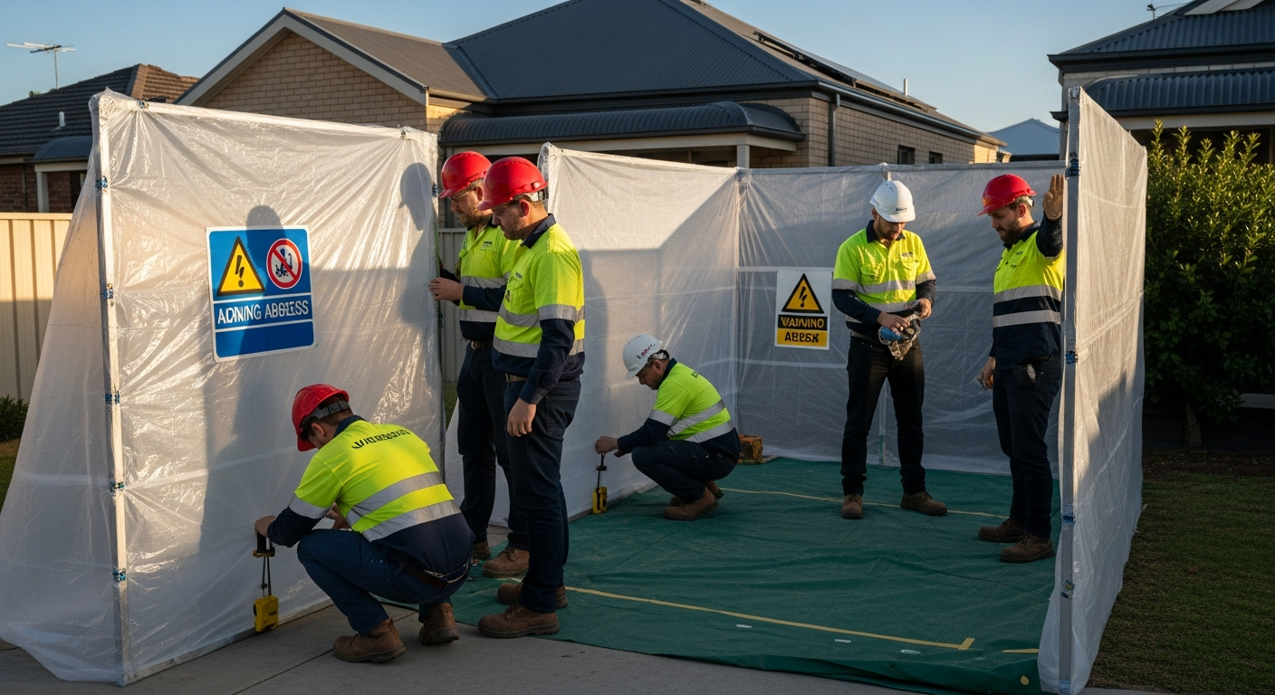 Licensed asbestos removal