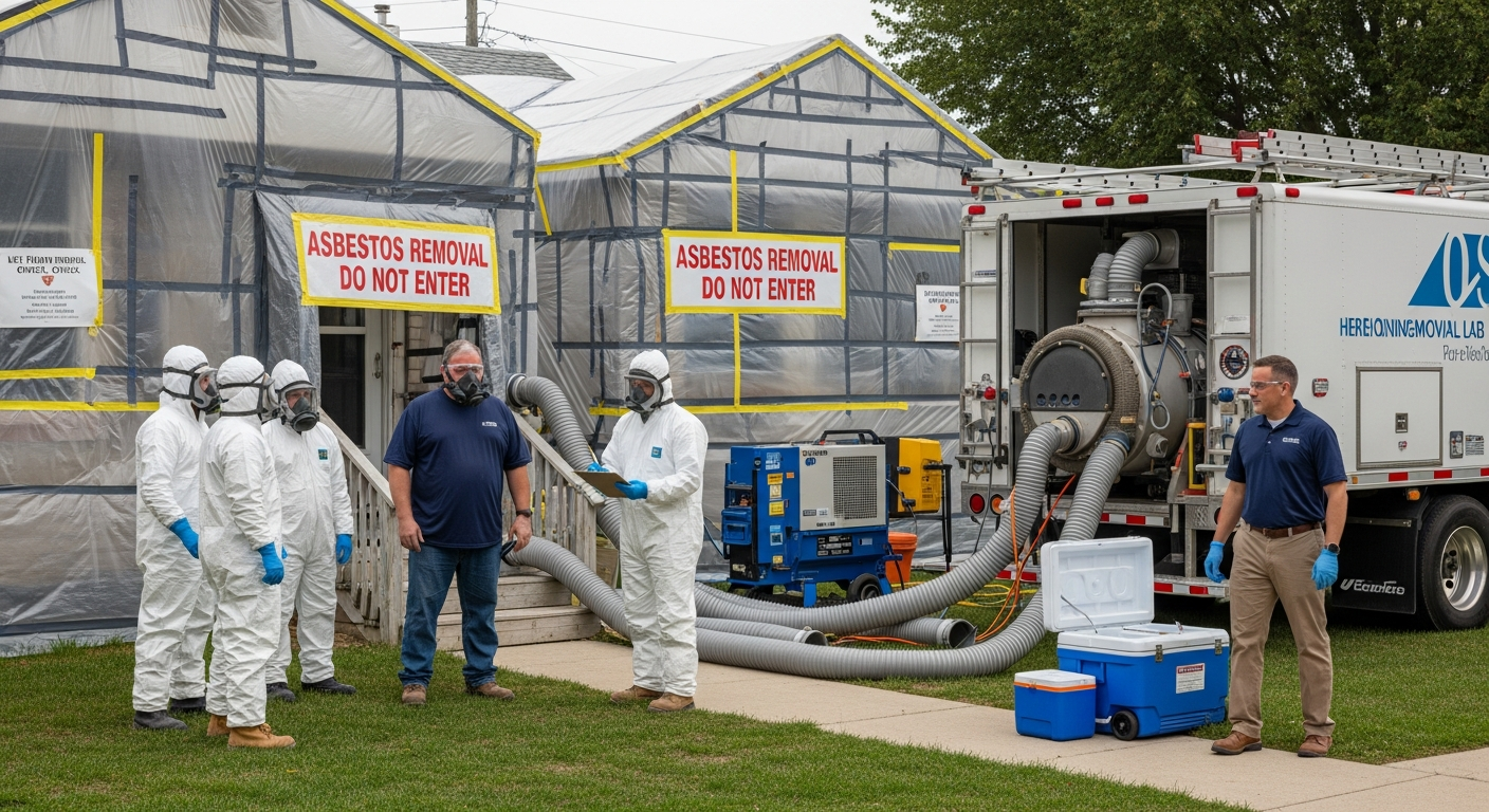 C&A coordinating asbestos testing and lab courier