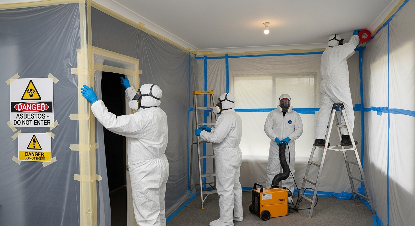 Asbestos mitigation in home