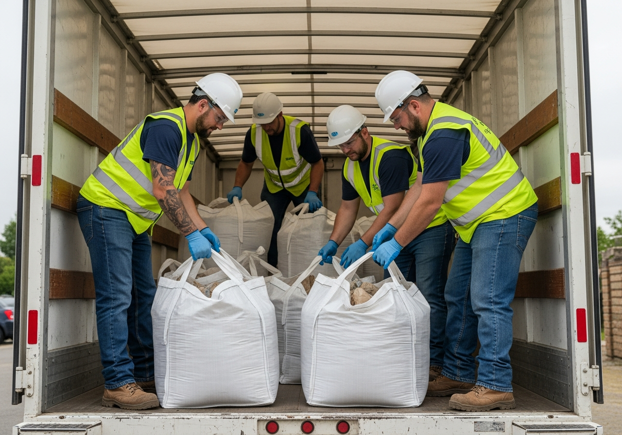 Asbestos waste disposal