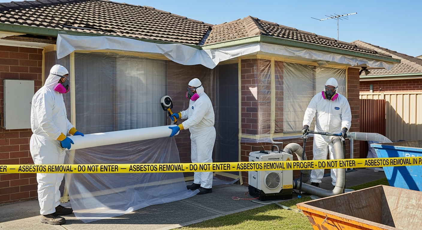 Licensed asbestos removal
