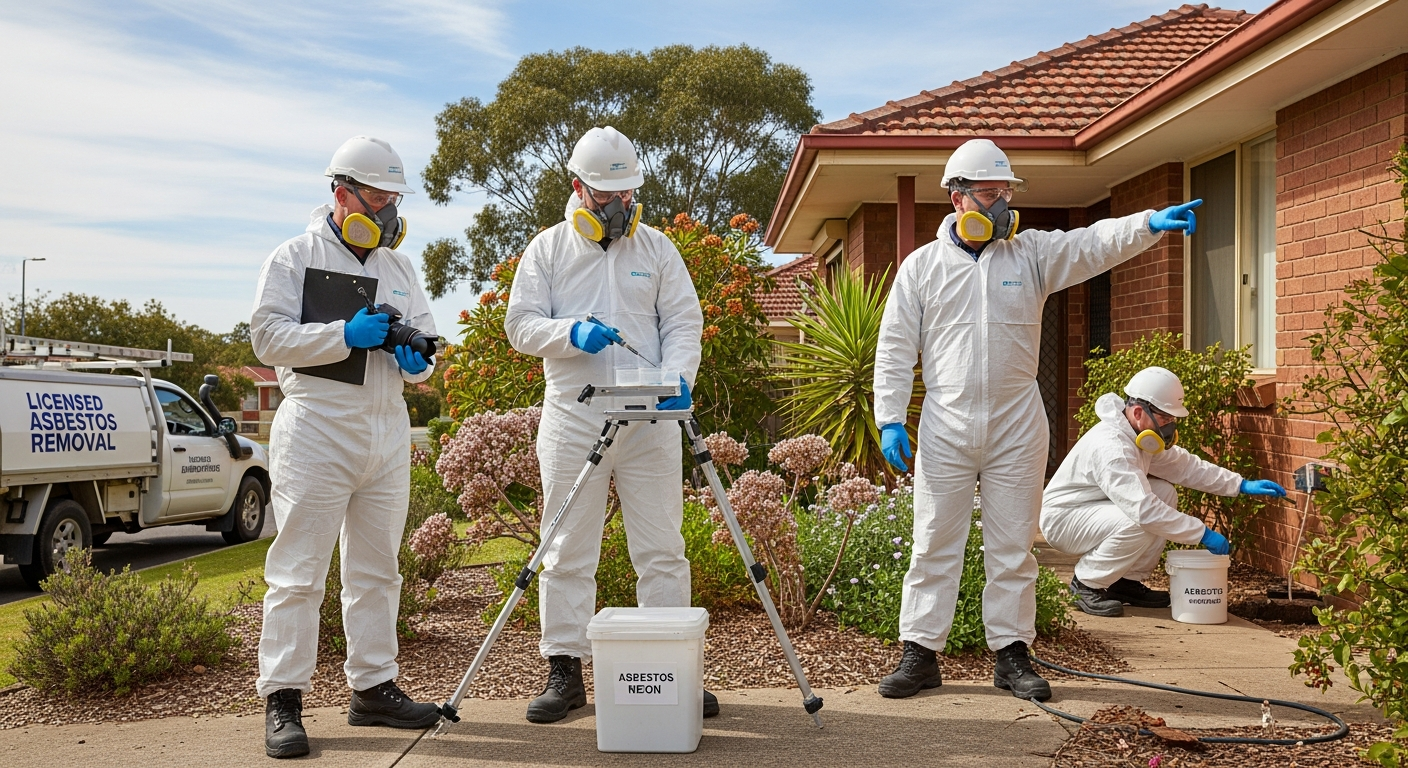 Asbestos assessment on site
