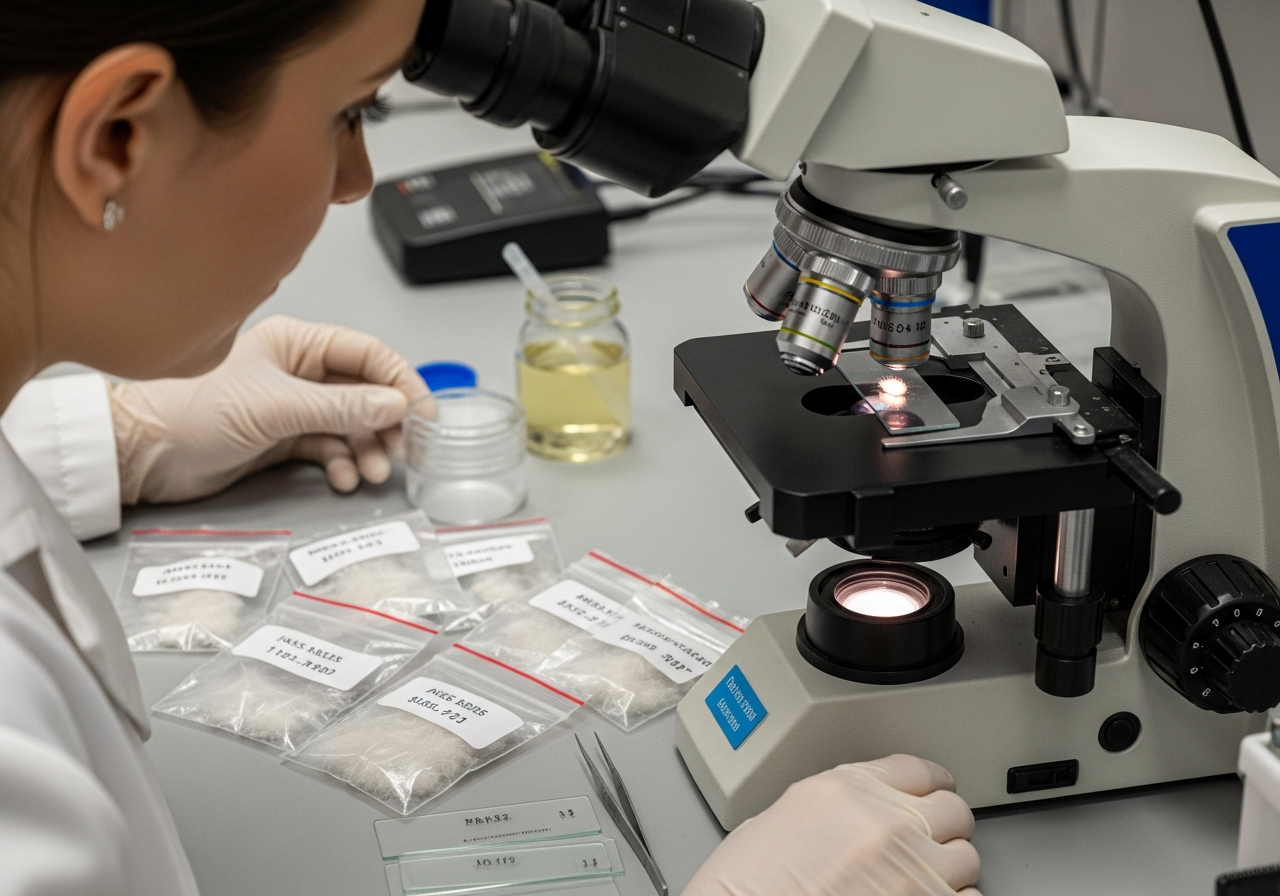 Asbestos lab testing