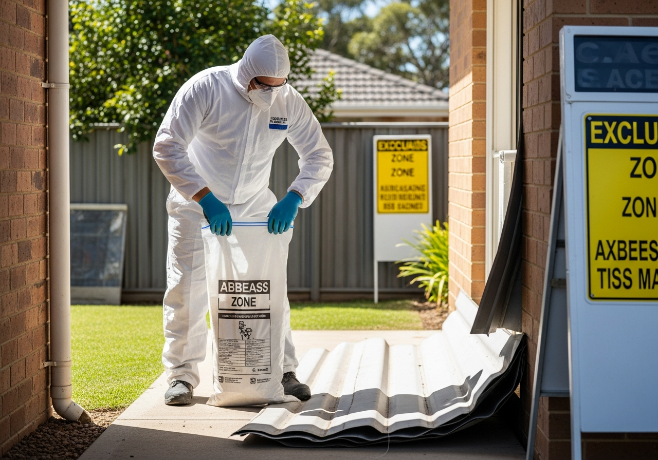 Licensed asbestos removal
