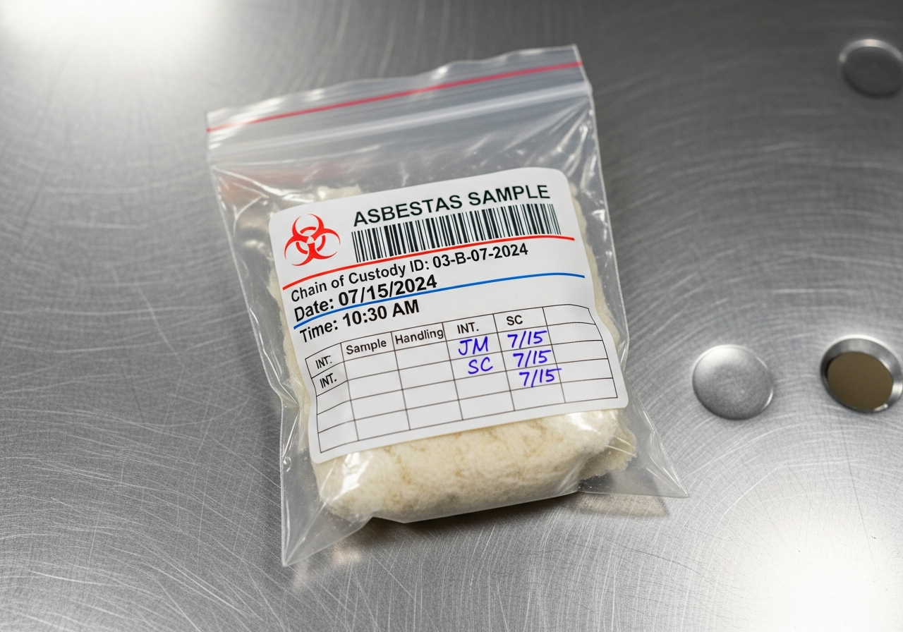 Asbestos sample chain of custody