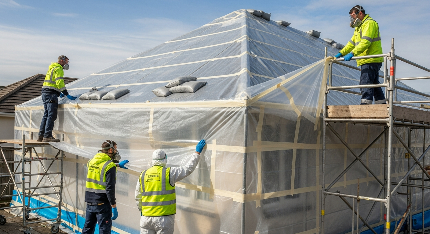 Licensed asbestos removal