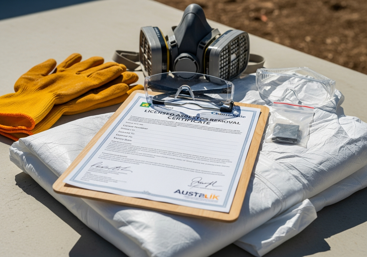 Asbestos removal licence and certificate
