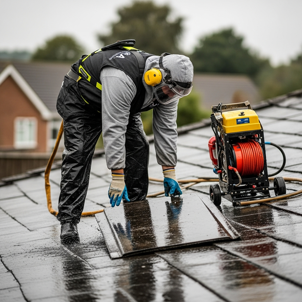 Licensed asbestos removal work