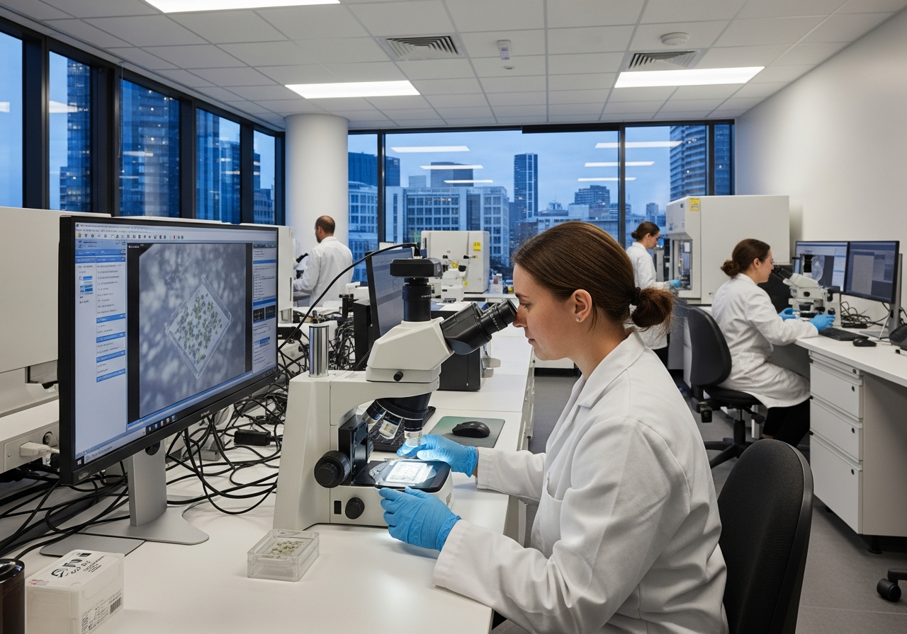 Lab air sample analysis