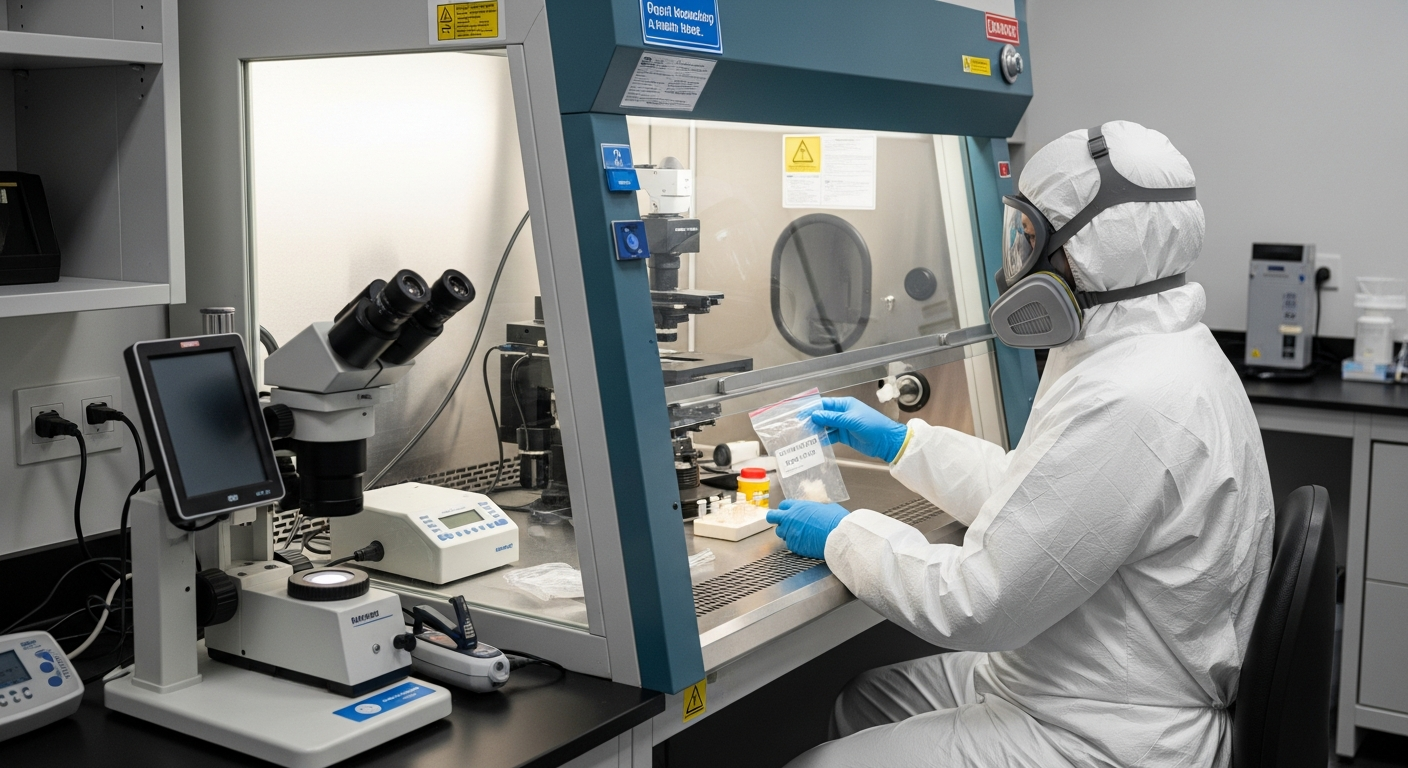 Asbestos testing laboratory