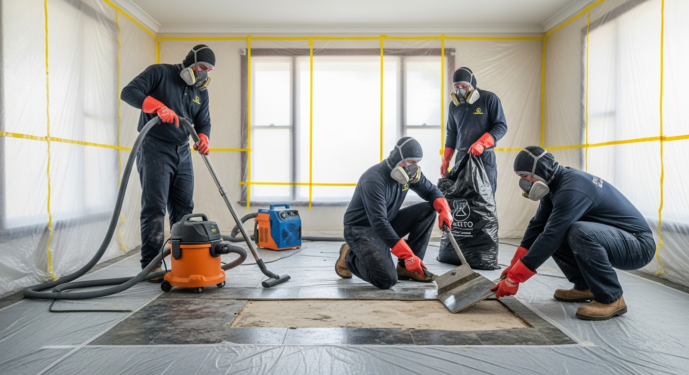 Asbestos flooring removal