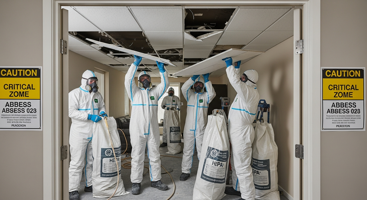 Asbestos removal process