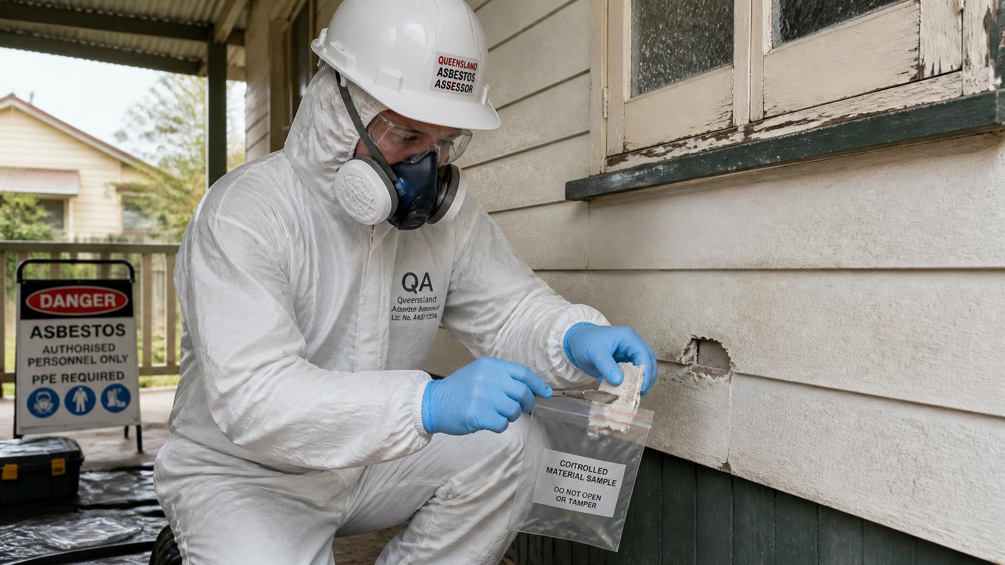 Asbestos testing and sampling in Queensland