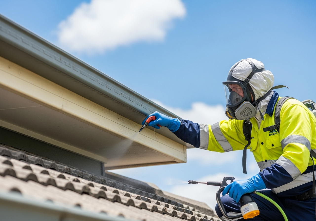 Asbestos risk areas in a home