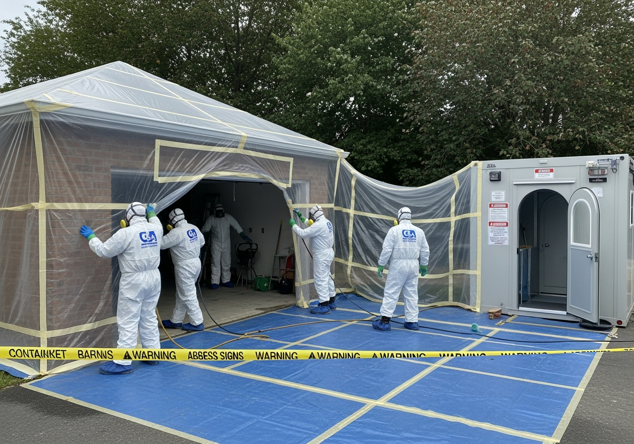 C&A asbestos removal team