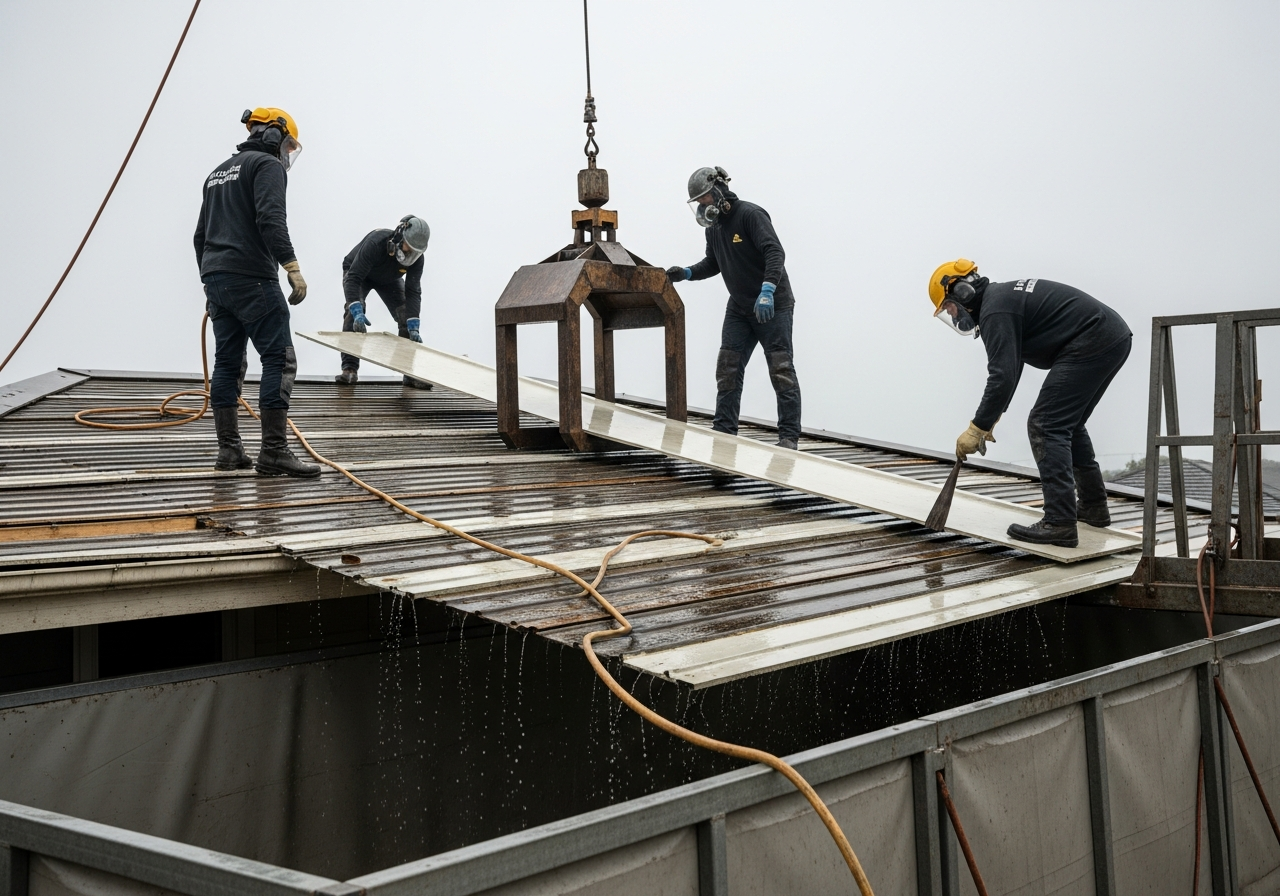 Asbestos removal process