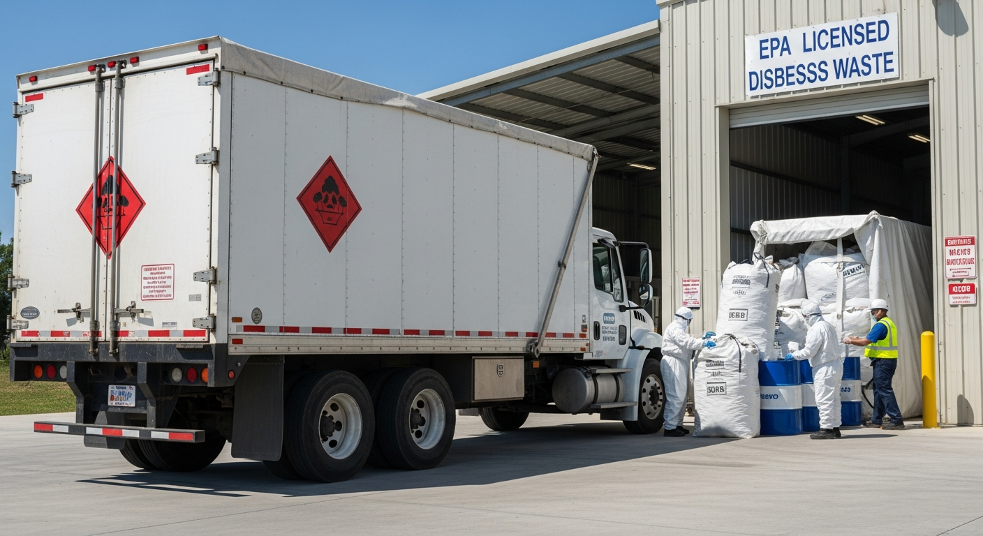 Asbestos transport to EPA facility