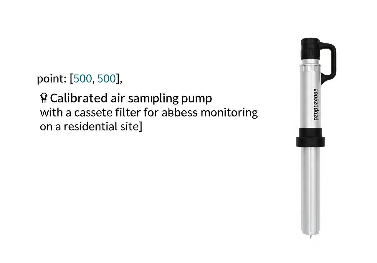 Air sampling pump for asbestos