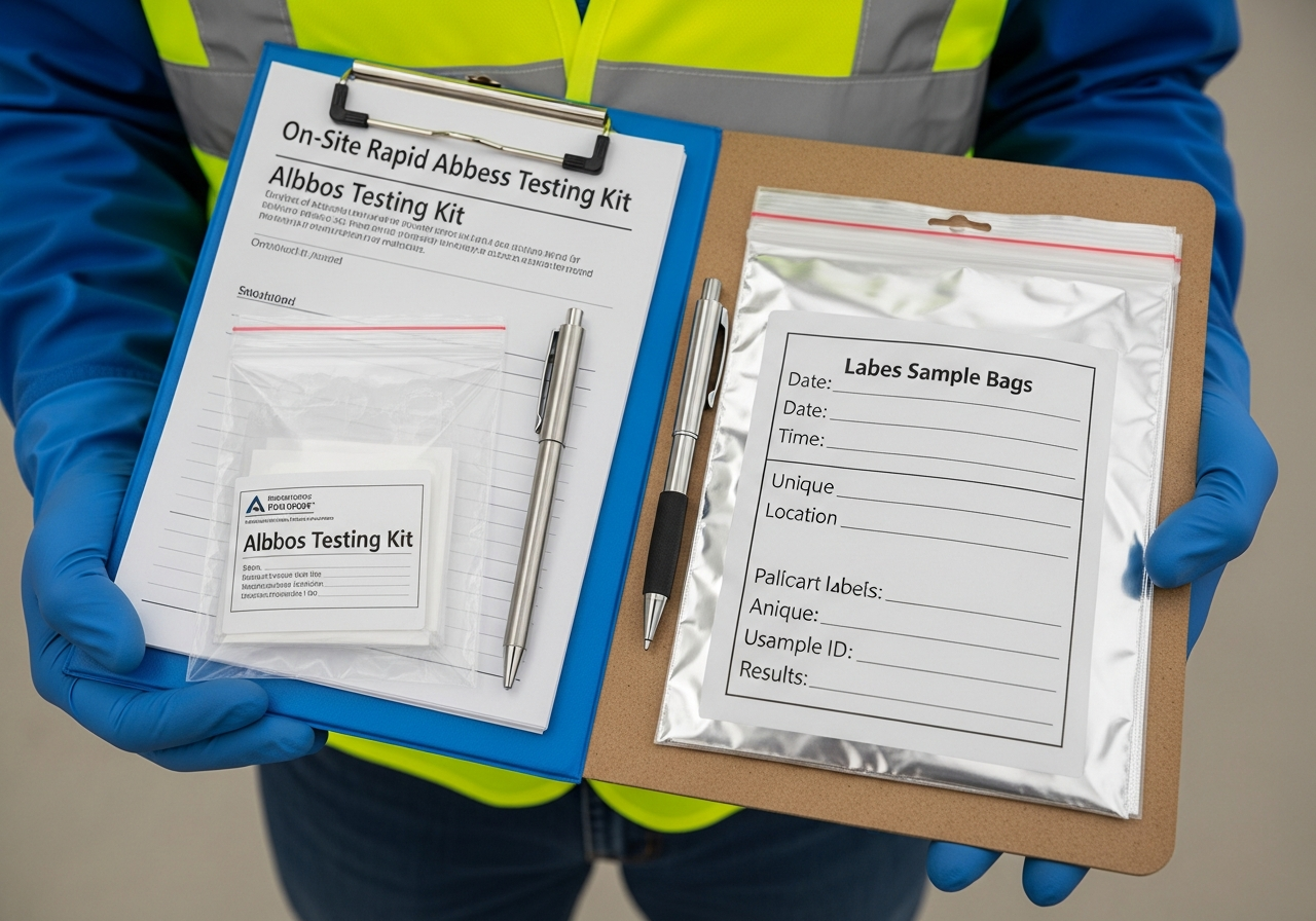Rapid testing kit and samples