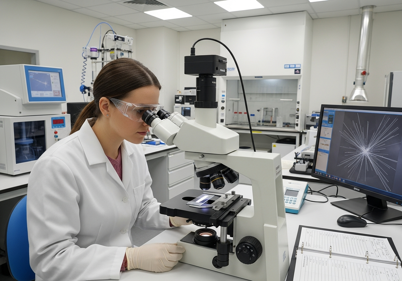 Lab analysis asbestos