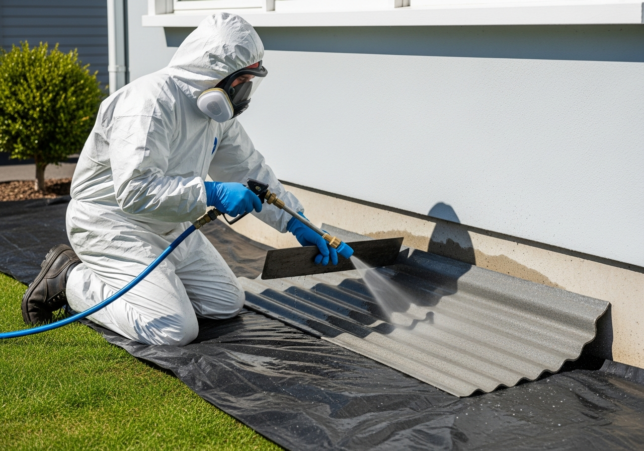 Asbestos removal wet methods