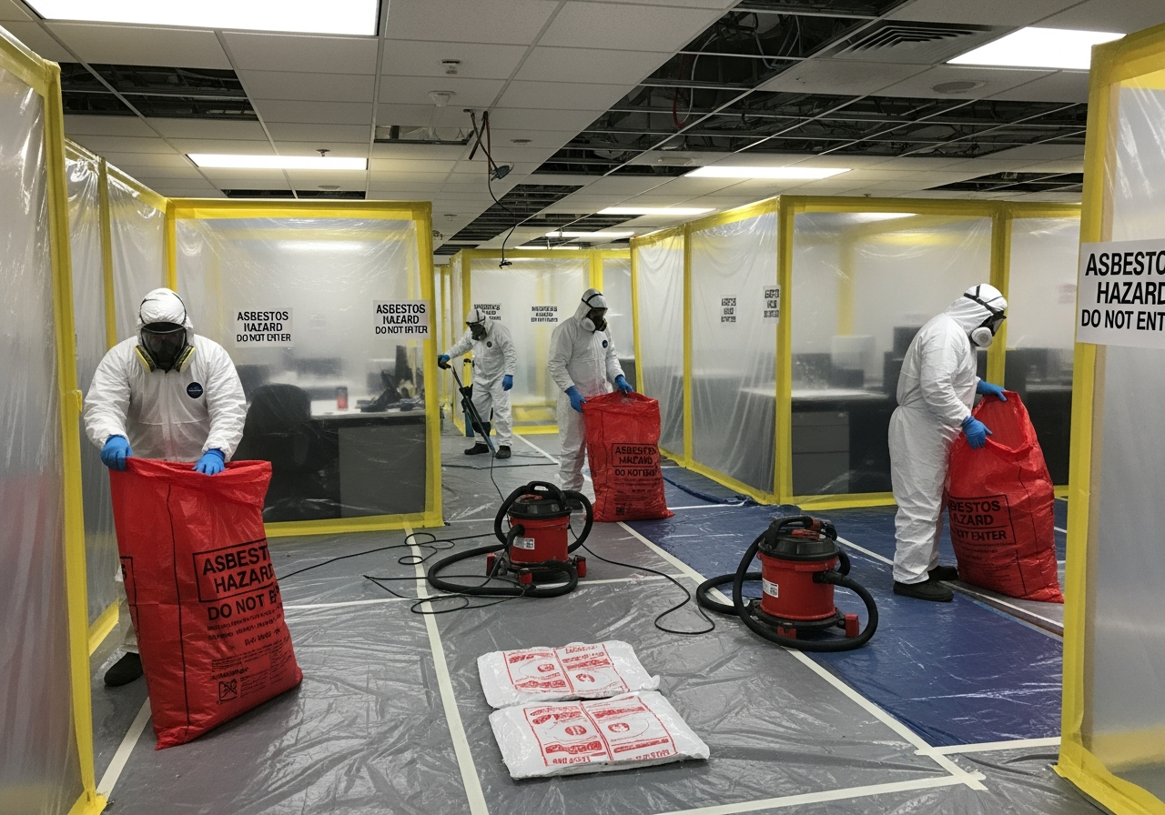 Commercial asbestos containment