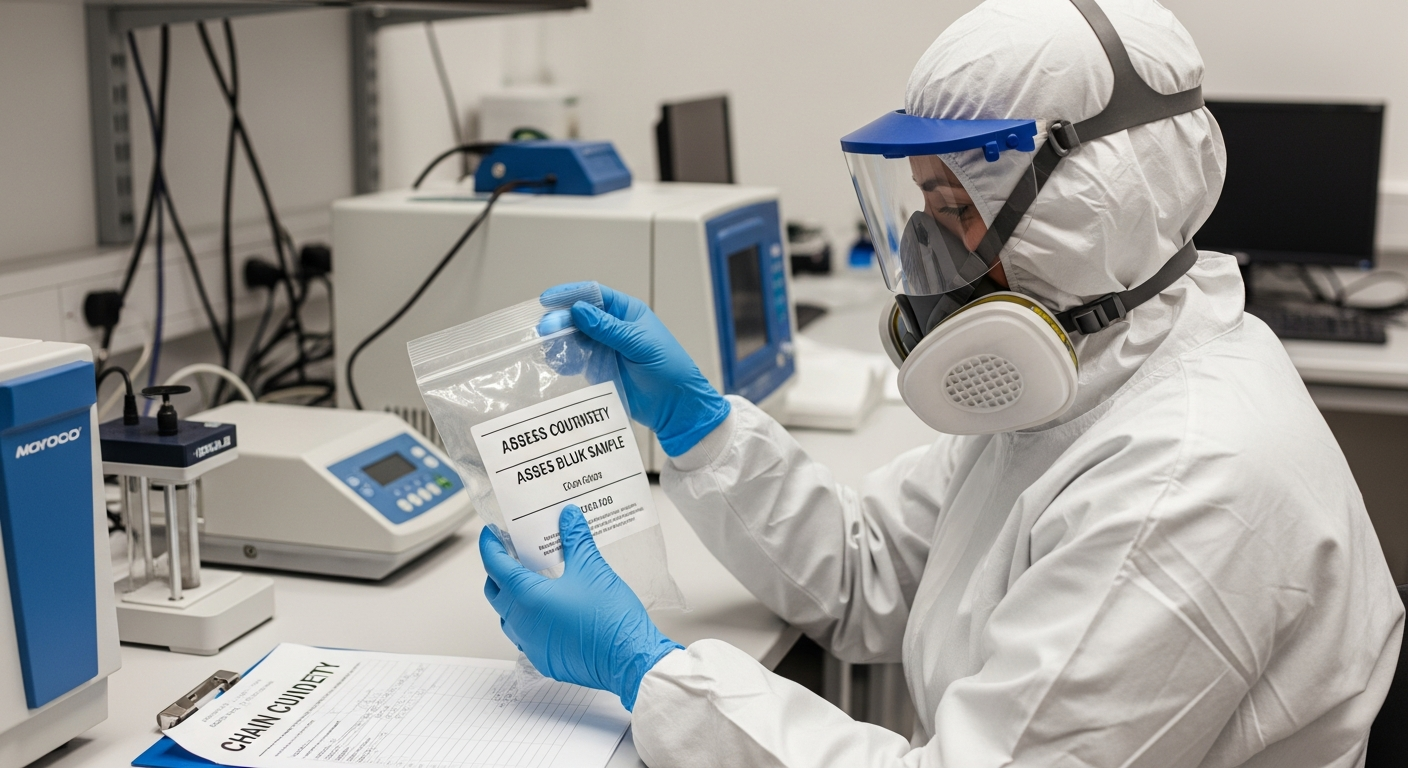 Asbestos testing lab