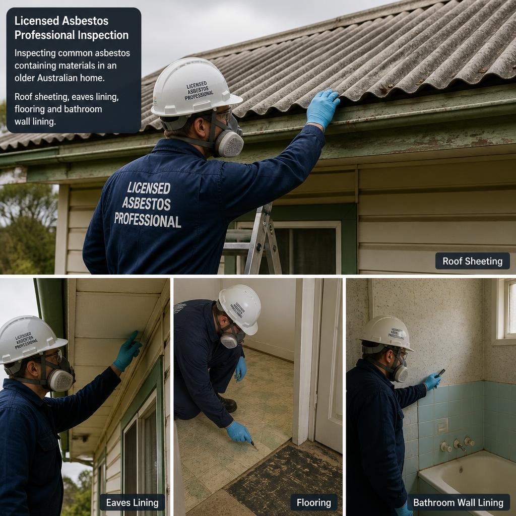 Common materials that may require asbestos testing