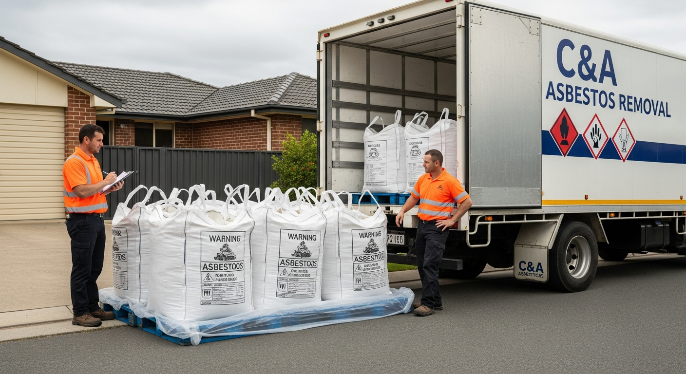 Asbestos waste transport