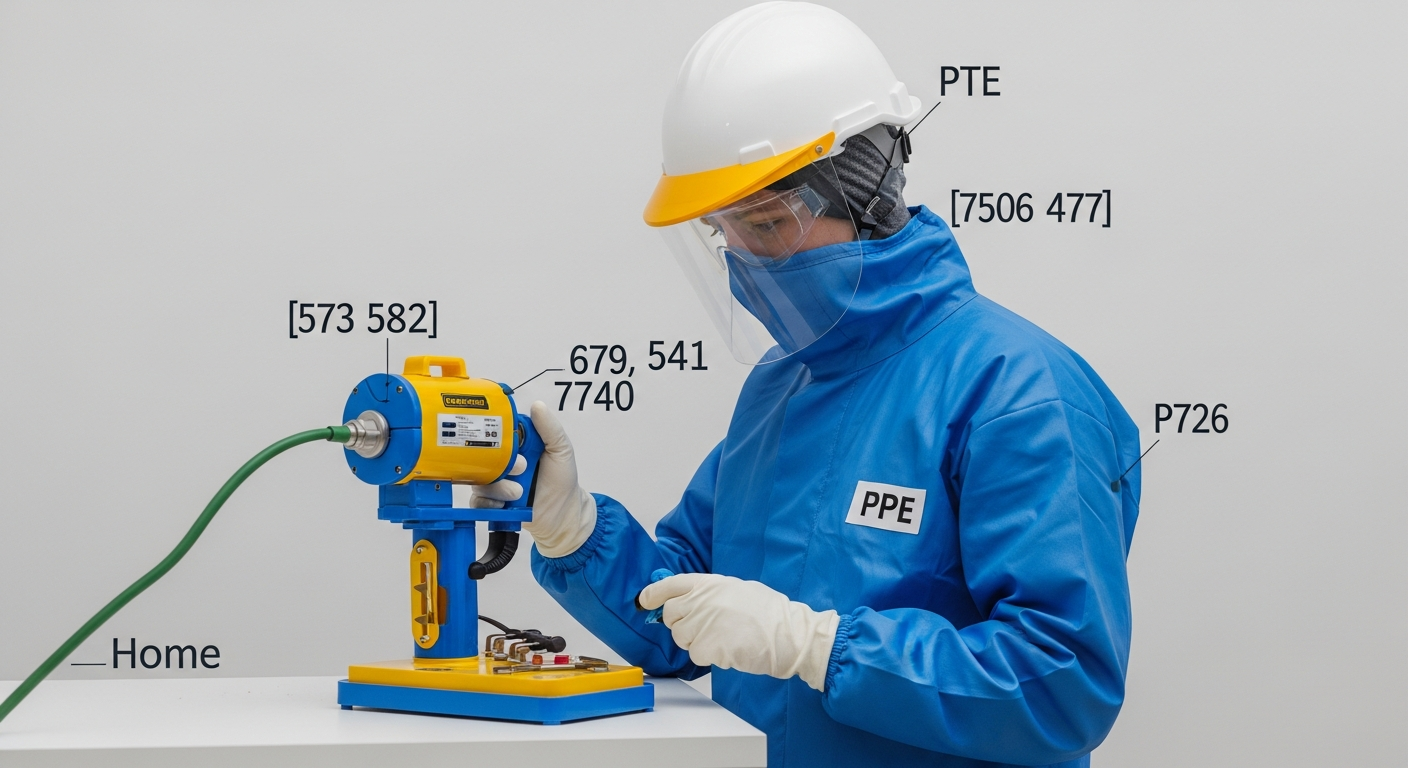 Asbestos air testing technician