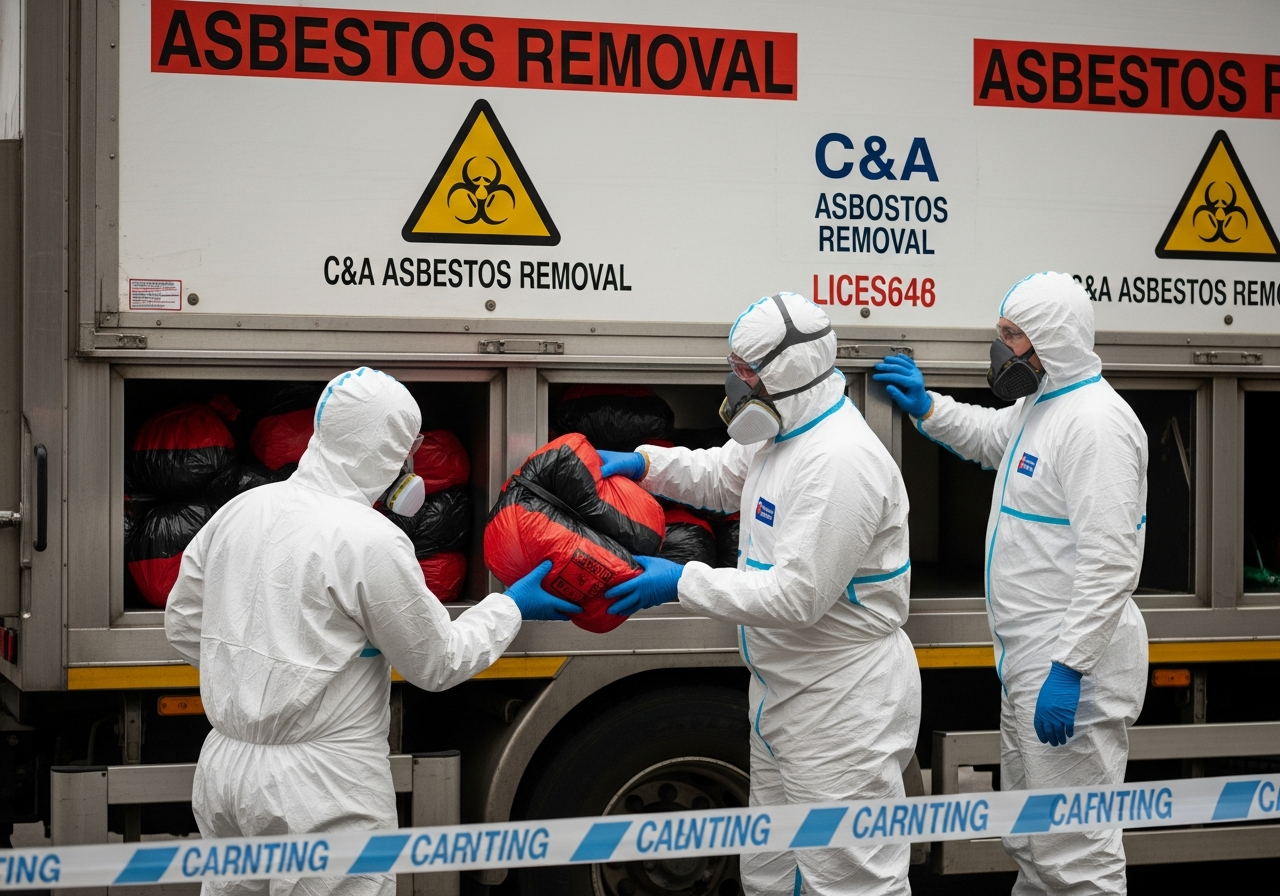 Asbestos waste transport