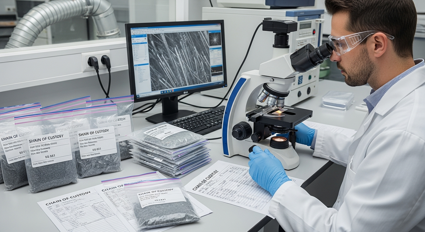 Accredited lab asbestos analysis
