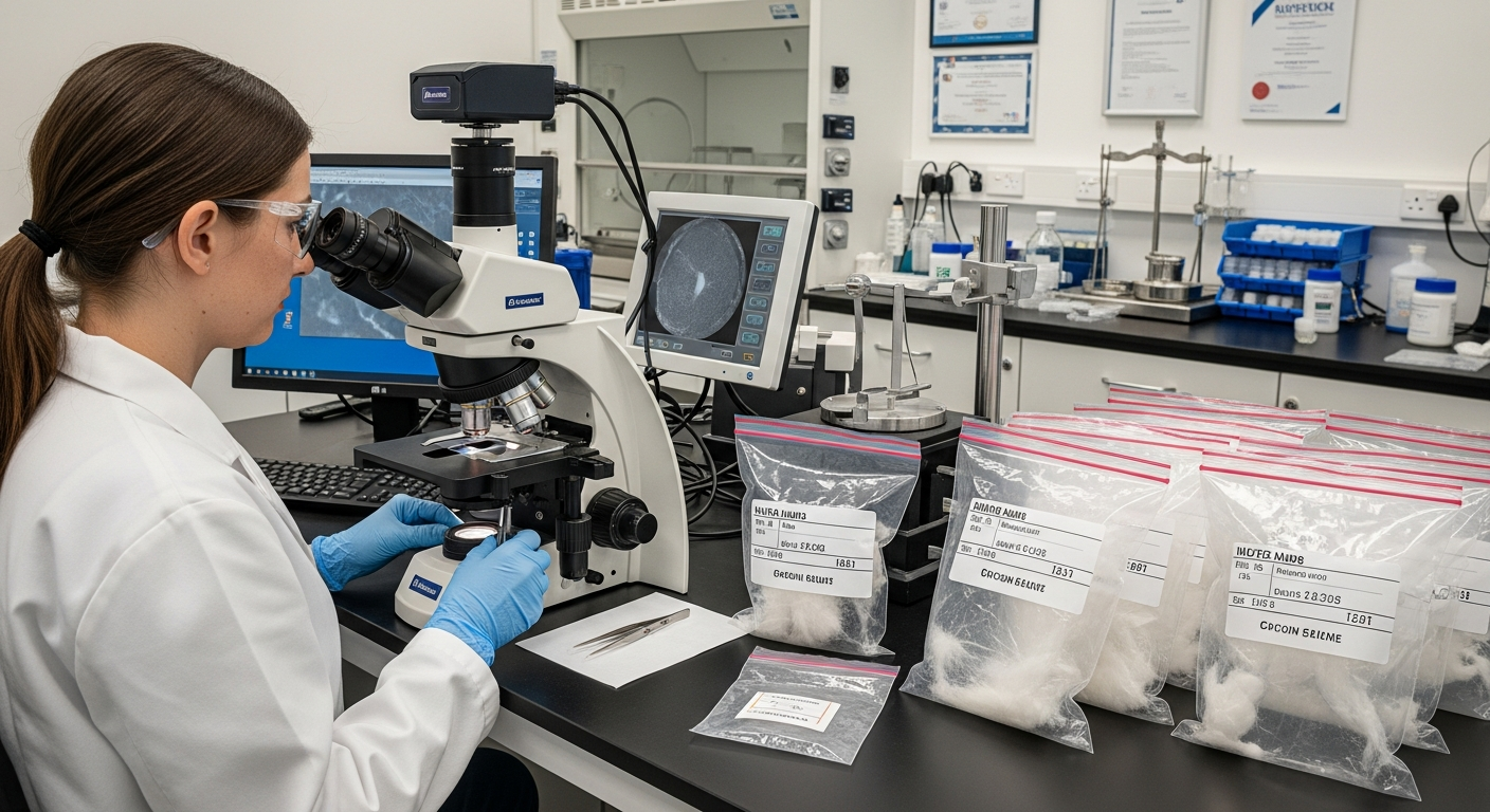 Laboratory asbestos testing