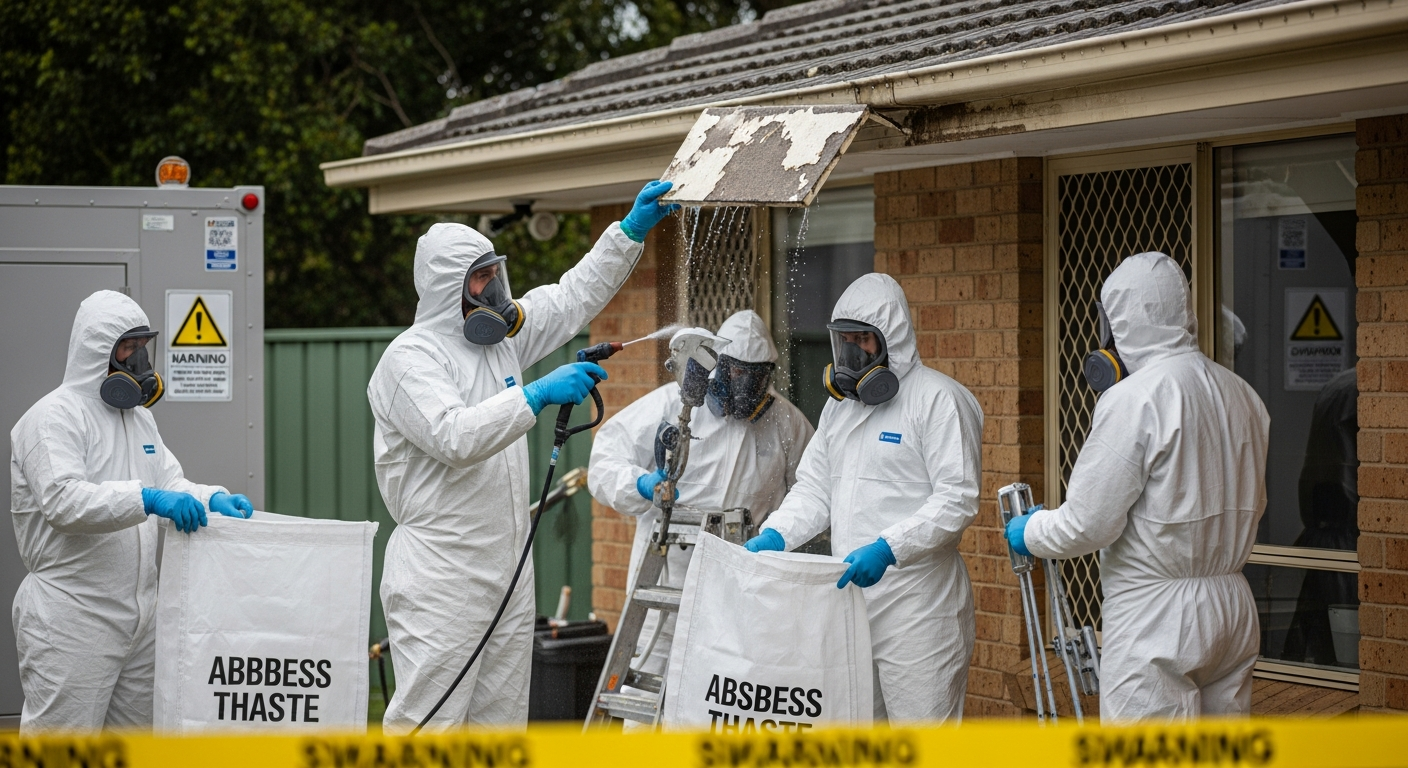 Asbestos eaves removal