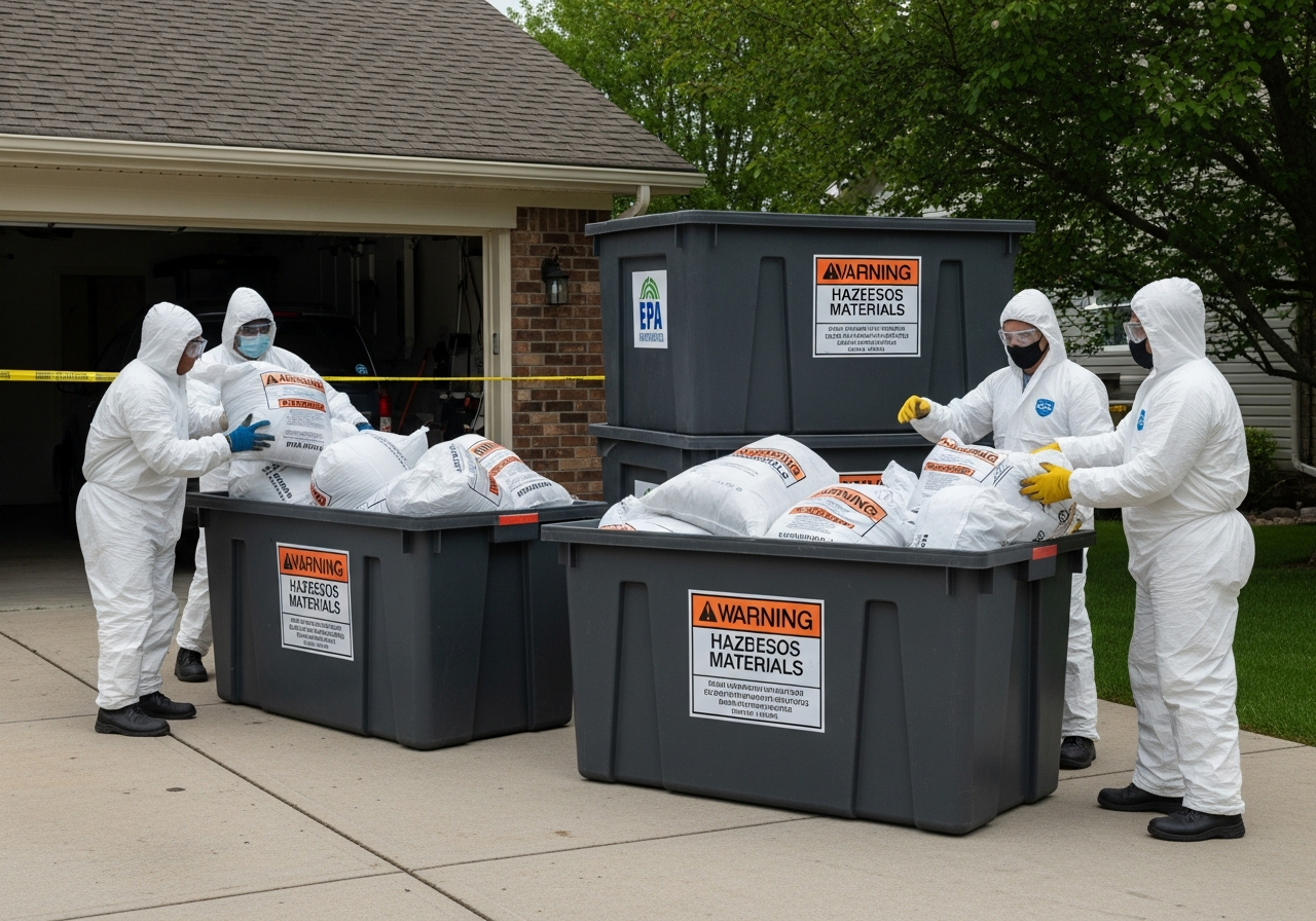 Asbestos waste removal