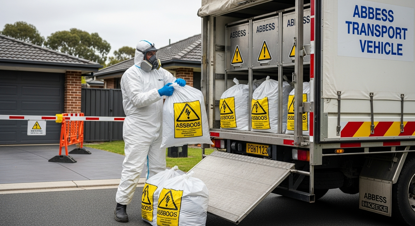 Asbestos pick up truck