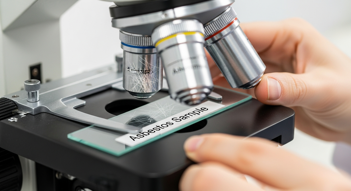 Microscope asbestos analysis