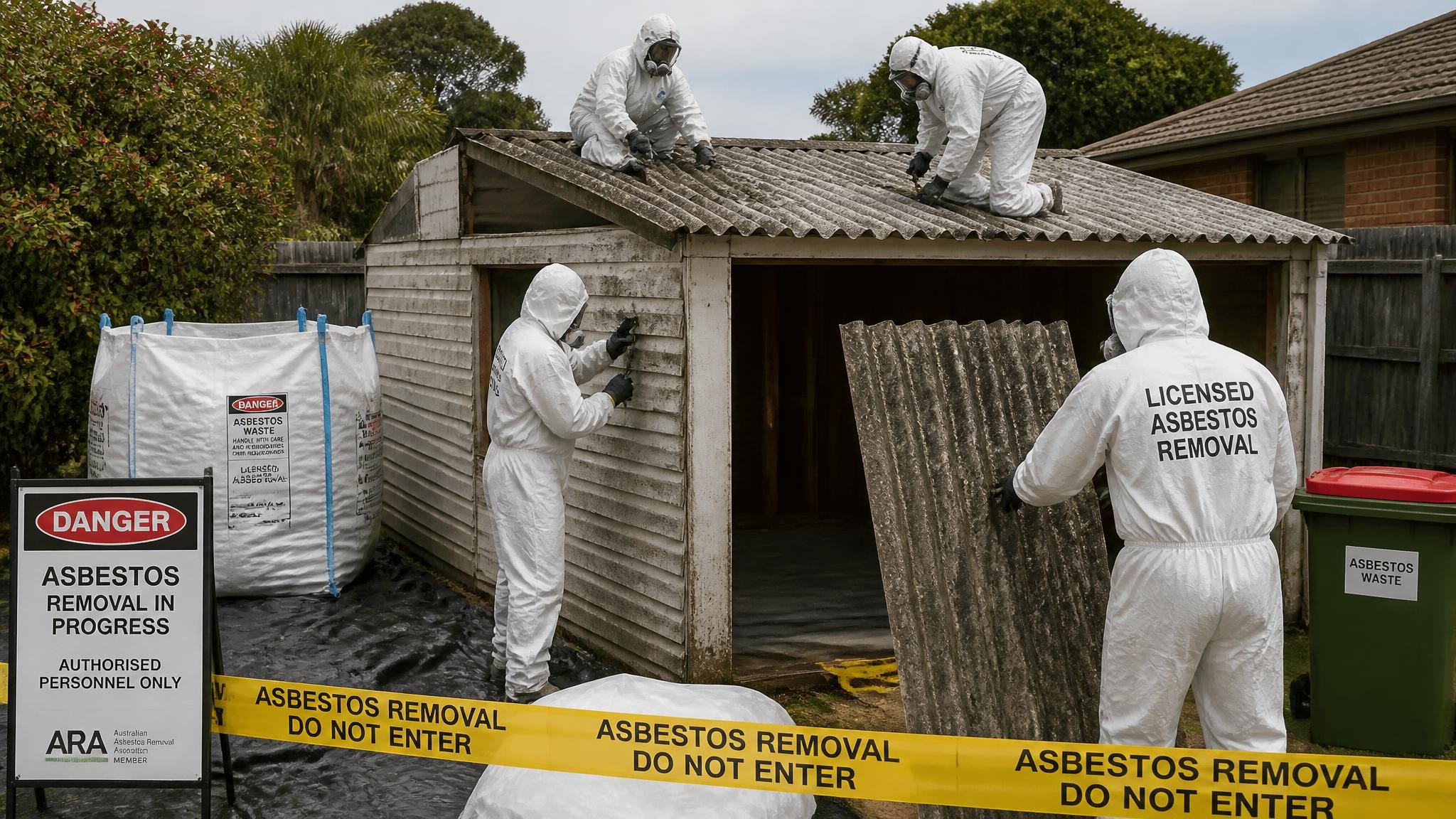 Licensed asbestos garage removal in Australia