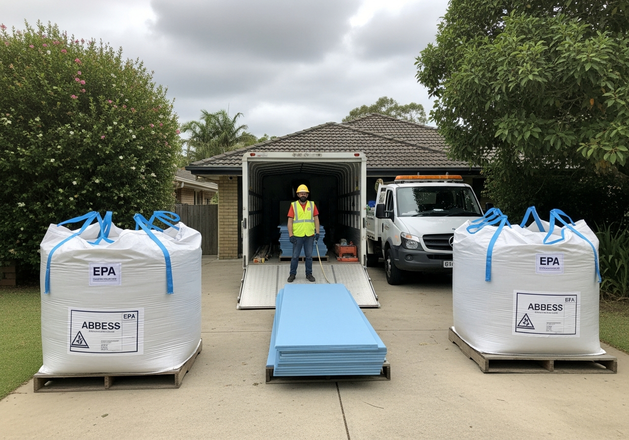 Asbestos bags for disposal