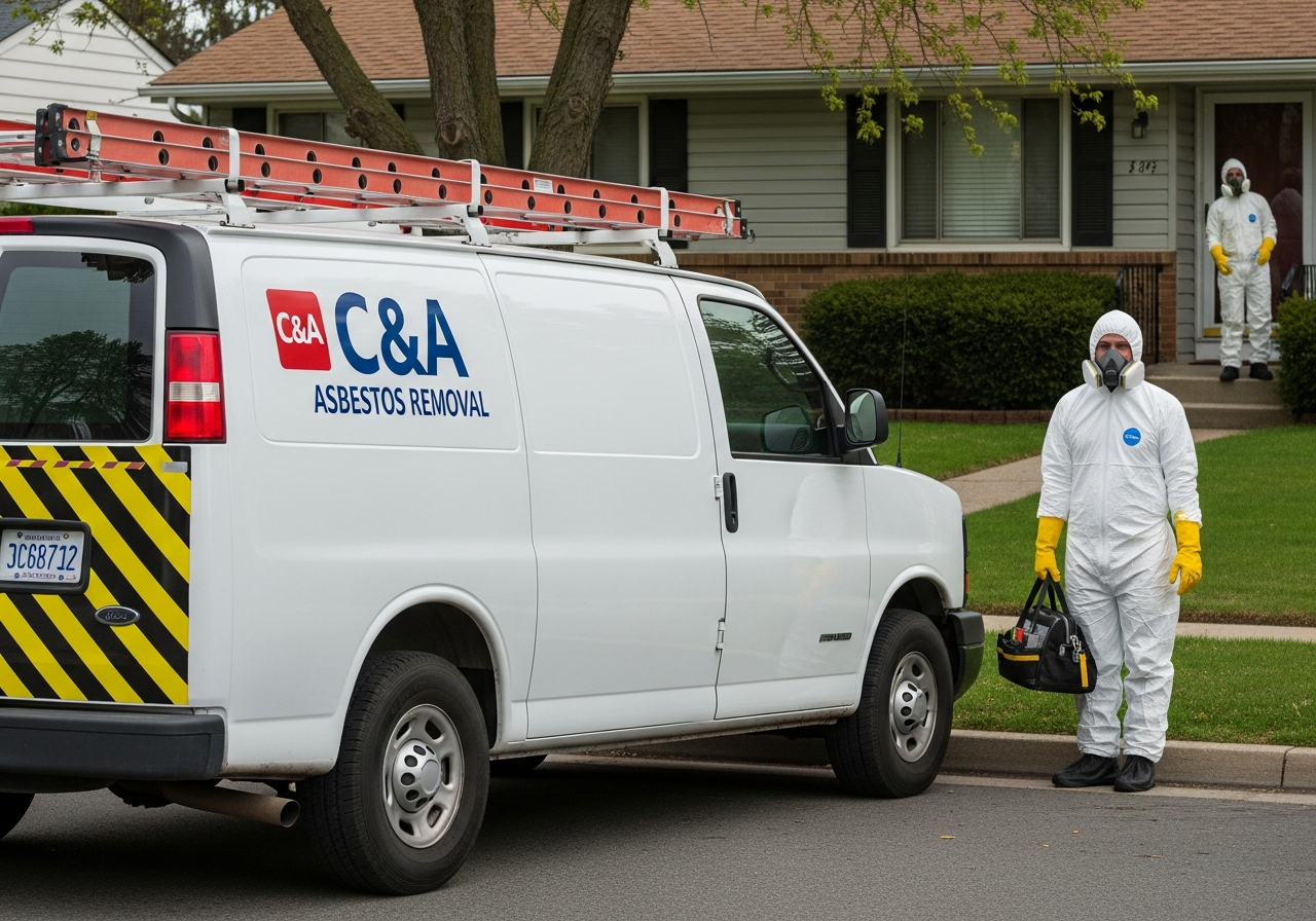 C&A service van and technician