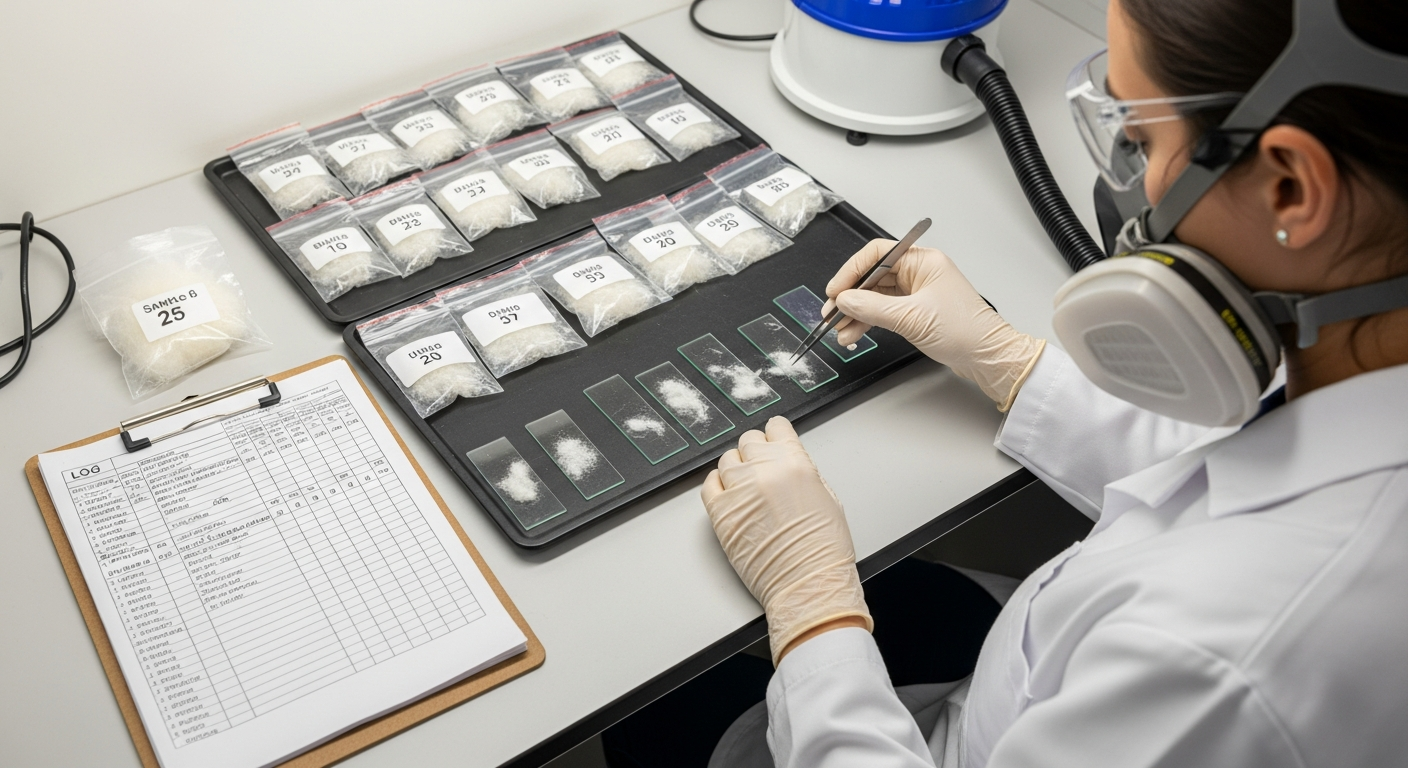 Asbestos testing lab