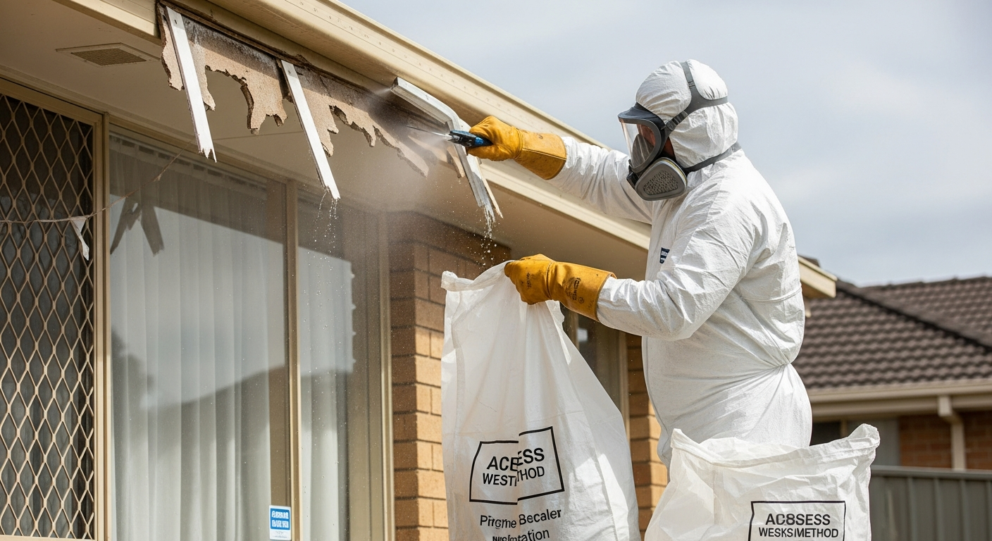 Asbestos eaves removal