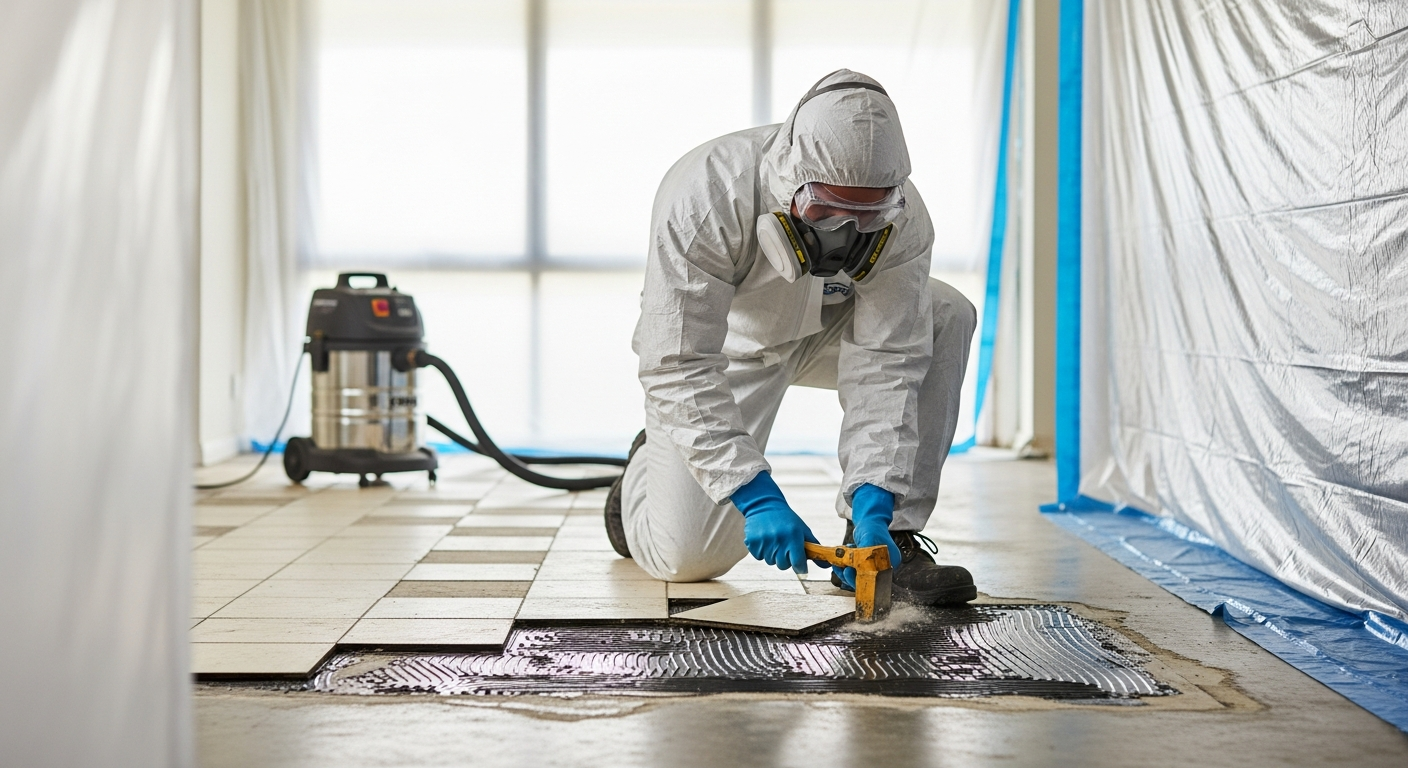 Asbestos flooring removal